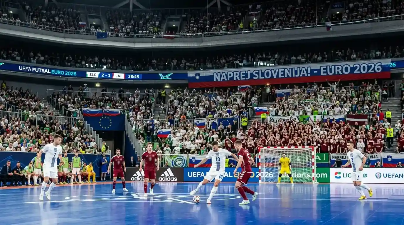 Балтийска футзал арена по време на UEFA Euro 2026